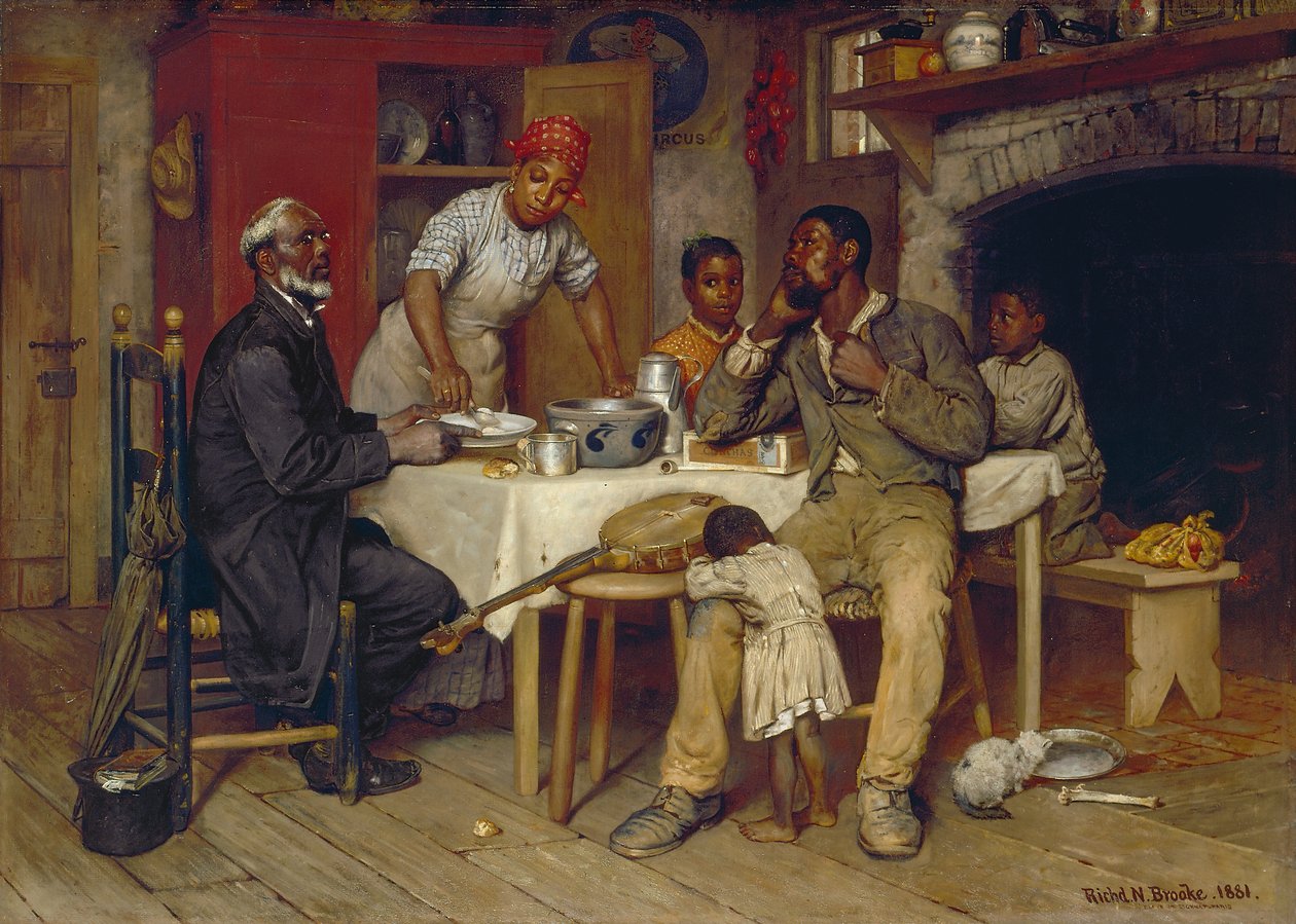 Et præstebesøg, 1881 swed av Richard Norris Brooke