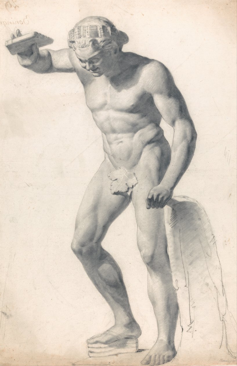 En faun med rör av Richard Parkes Bonington