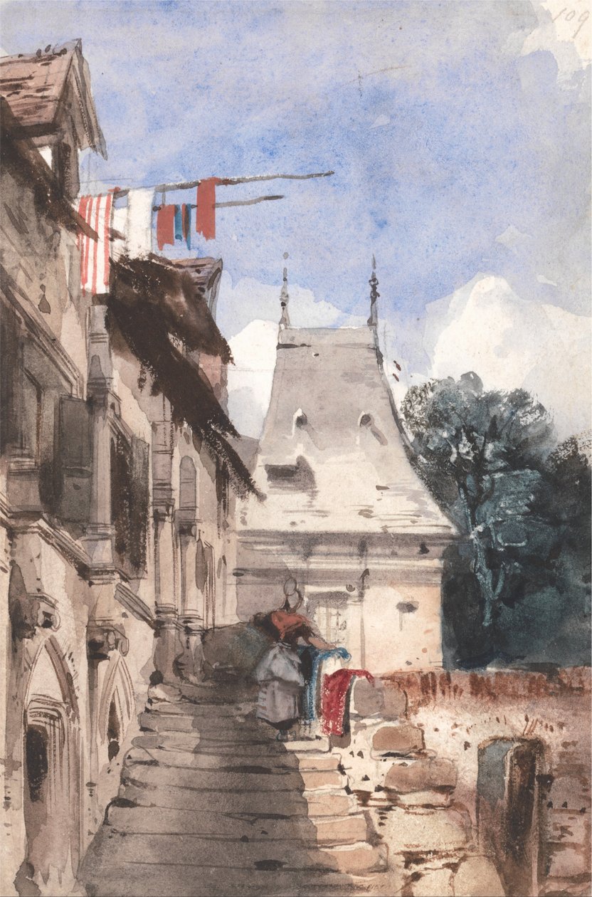 Klostret St-Amand, Rouen av Richard Parkes Bonington