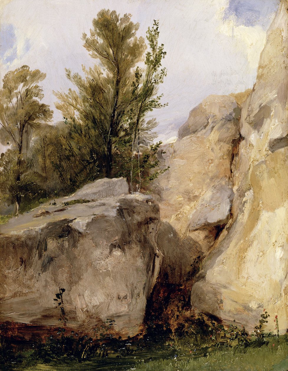 I skogen Fontainebleau, ca 1825 av Richard Parkes Bonington