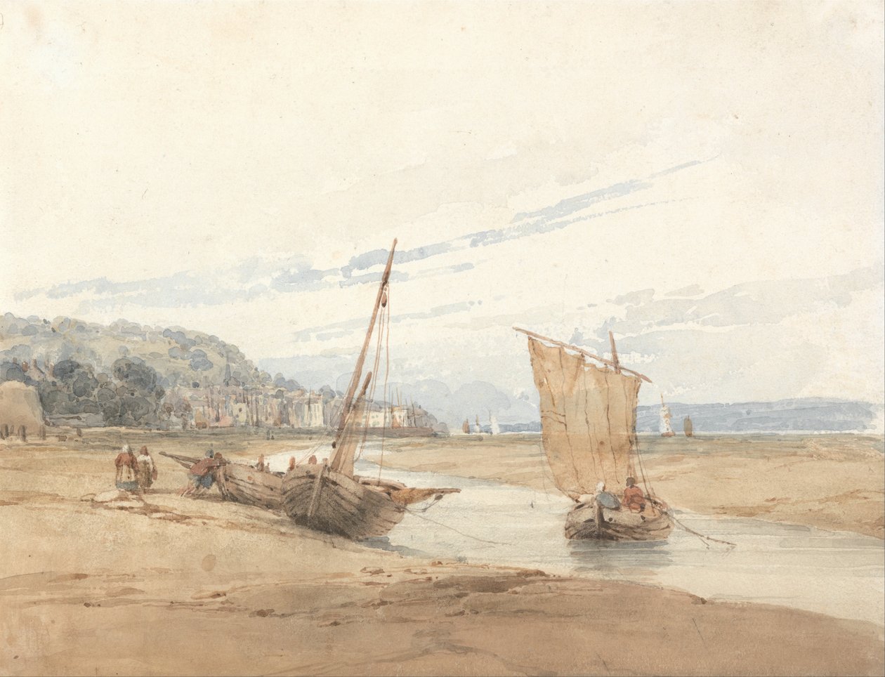 Nära Honfleur av Richard Parkes Bonington