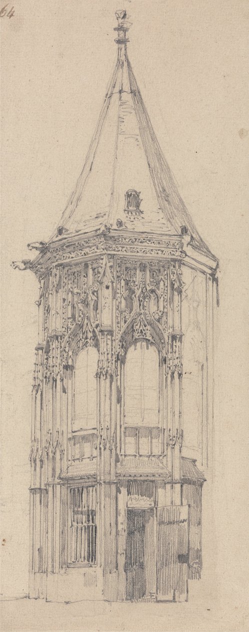 Rättvisepalatset, Rouen av Richard Parkes Bonington