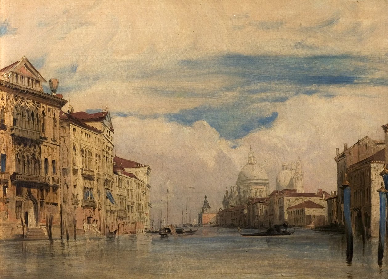 Canal Grande, Venedig, Italien, 1826-27 av Richard Parkes Bonington