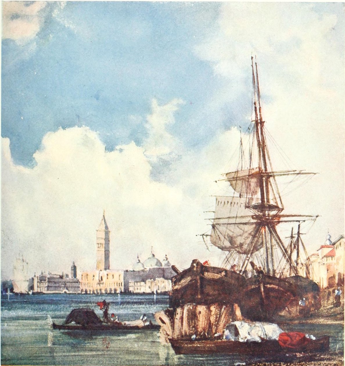Vue de Venise av Richard Parkes Bonington