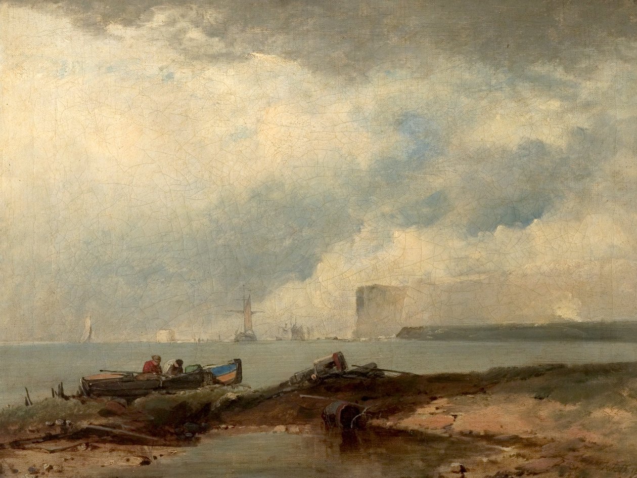 Kustscenen, 1826 av Richard Parkes manner of Bonington