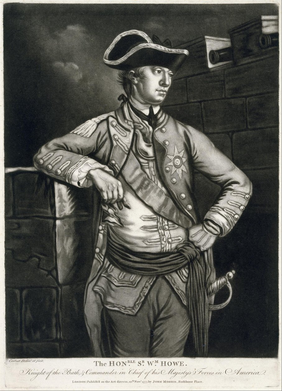 Den ärade. Sr. Wm. Howe, Knight of the Bath, och överbefälhavare för hans majestäts styrkor i Amerika... av Richard Purcell