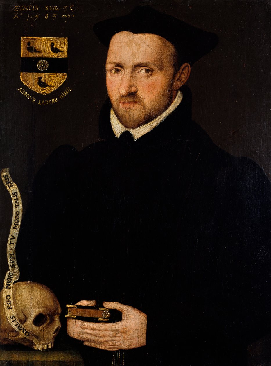 Porträtt av Ralph Lumley, 1583 av Richard Stevens