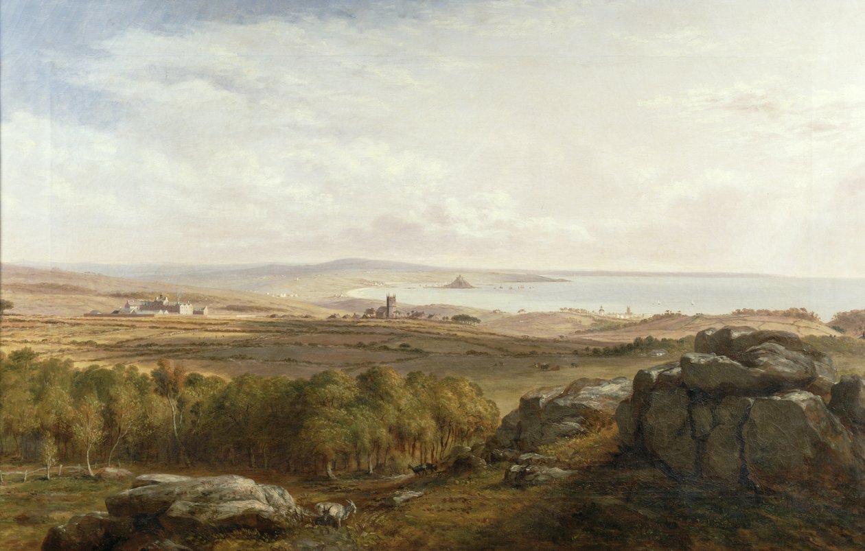 Utsikt från Madron Carn, 1836 av Richard Thomas Pentreath