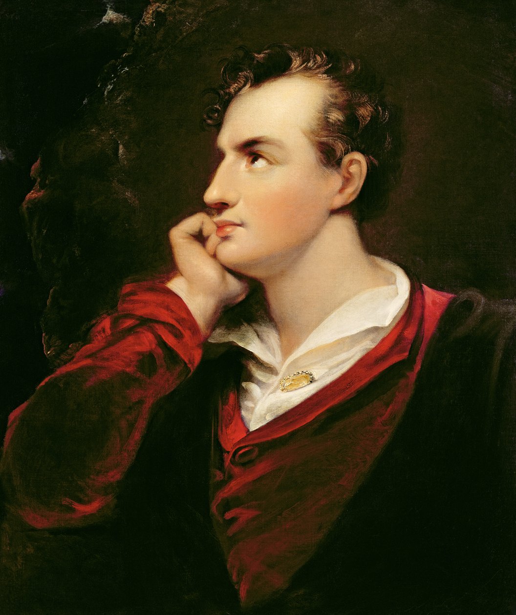Porträtt av George Gordon Byron (1788-1824) 6:e baron Byron, 1813 av Richard Westall