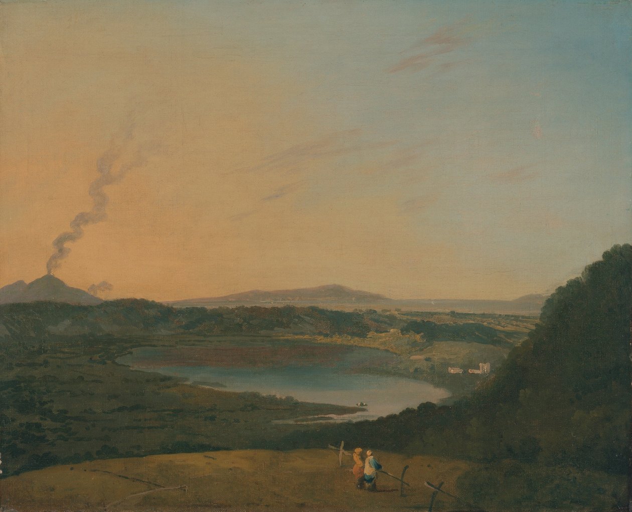 Lago dAgnano with Vesuvius in the distance av Richard Wilson