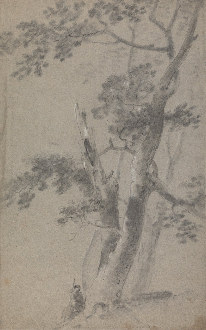 Shepherd Seated Under a Tree av Richard Wilson