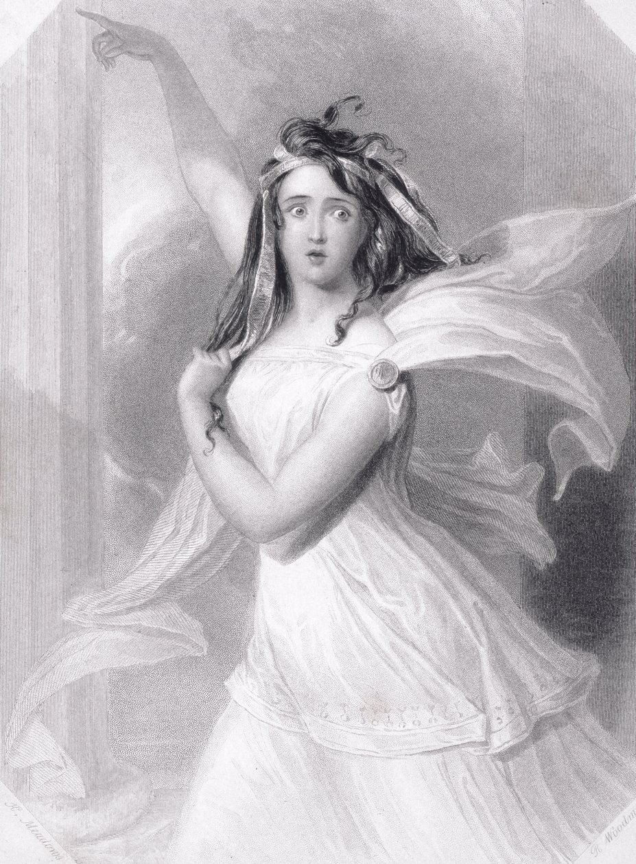 Cassandra, Priams dotter, ca 1845 av Richard Woodman