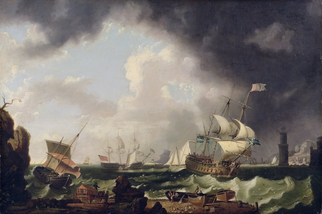 Fisket, c.1764 av Richard Wright