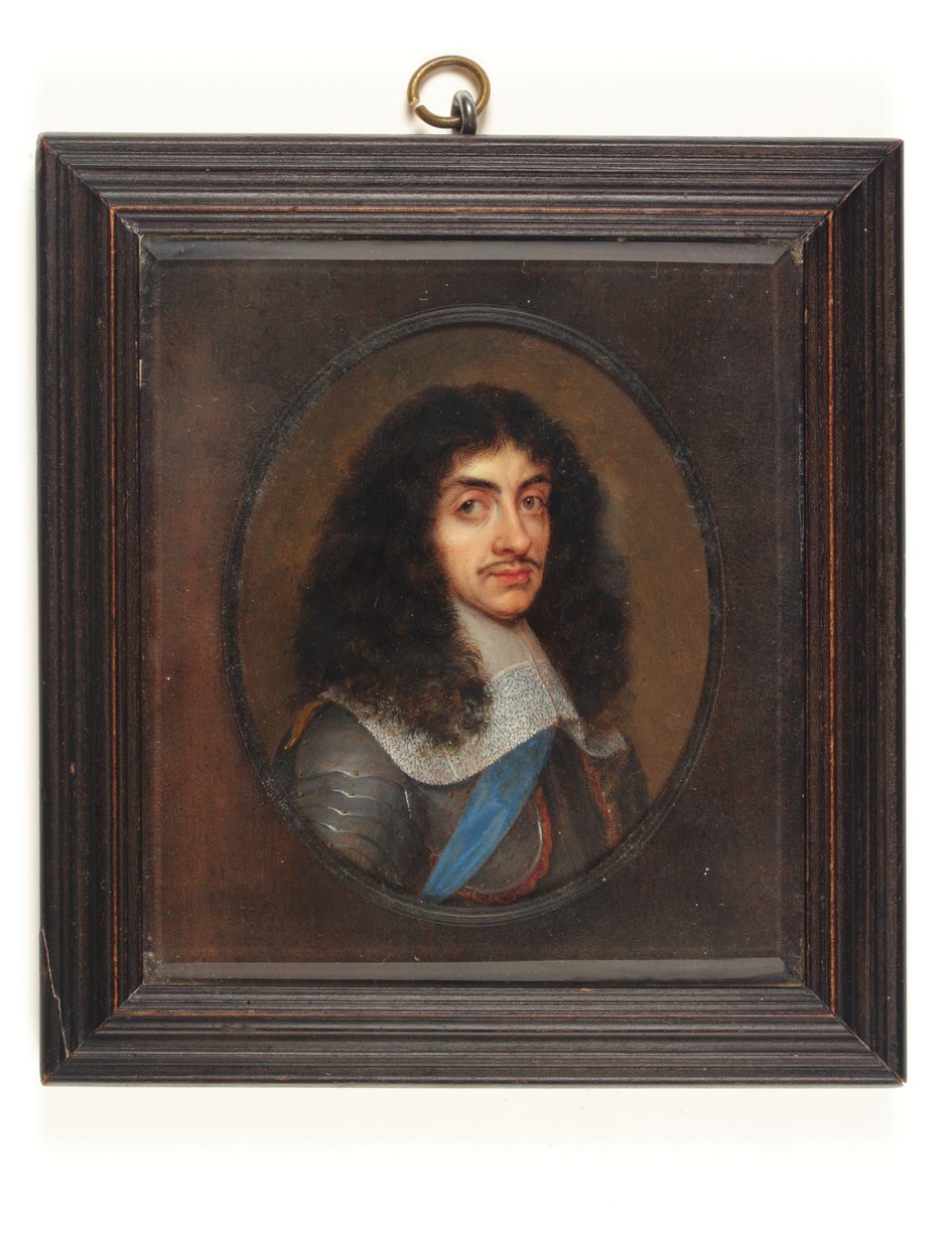 Karl II (akvarell på veläng) av Richard  Gibson