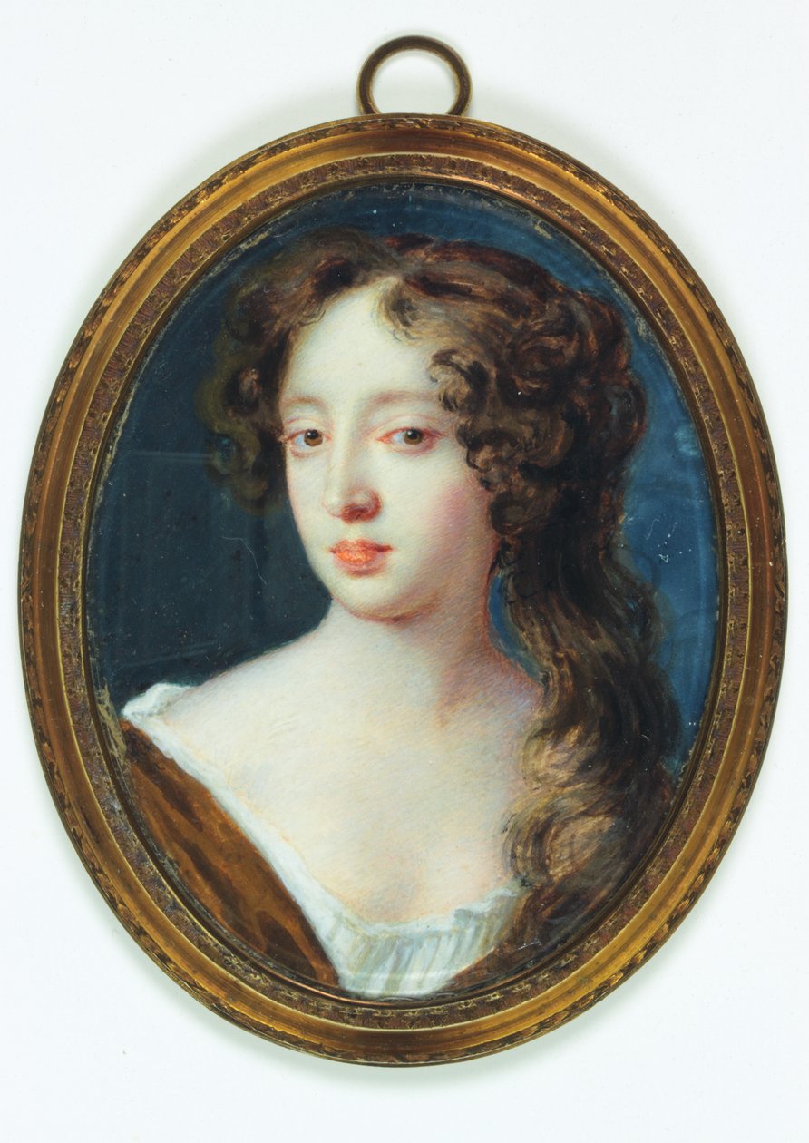 Lady Elizabeth Percy, grevinna av Ogle (akvarell på elfenben) av Richard  Gibson