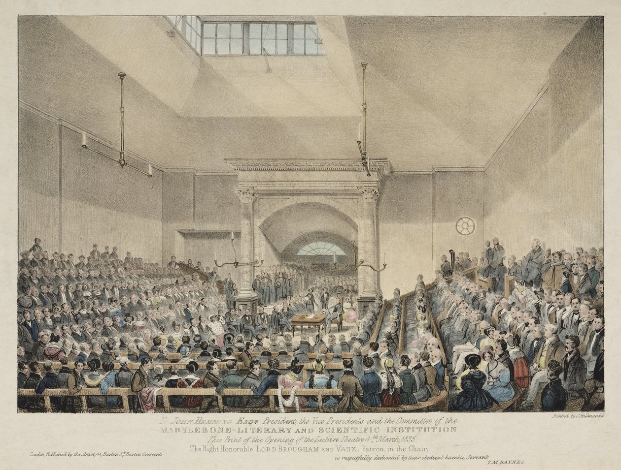 Invigning av Lecture Theatre i Marylebone, London av John Pardon