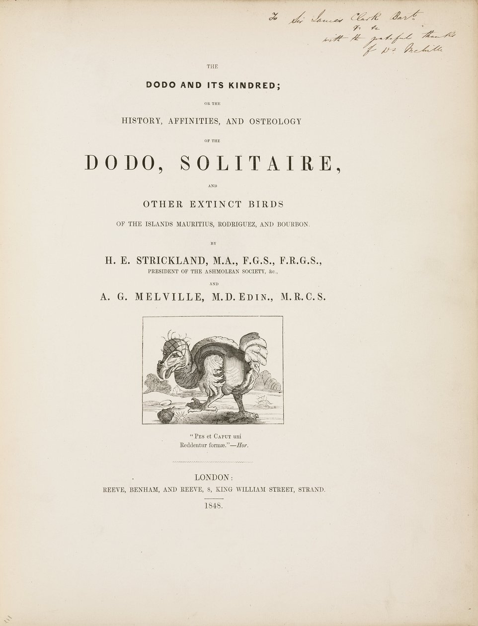 Titelsida till "The Dodo and its Kindred" av John Pardon
