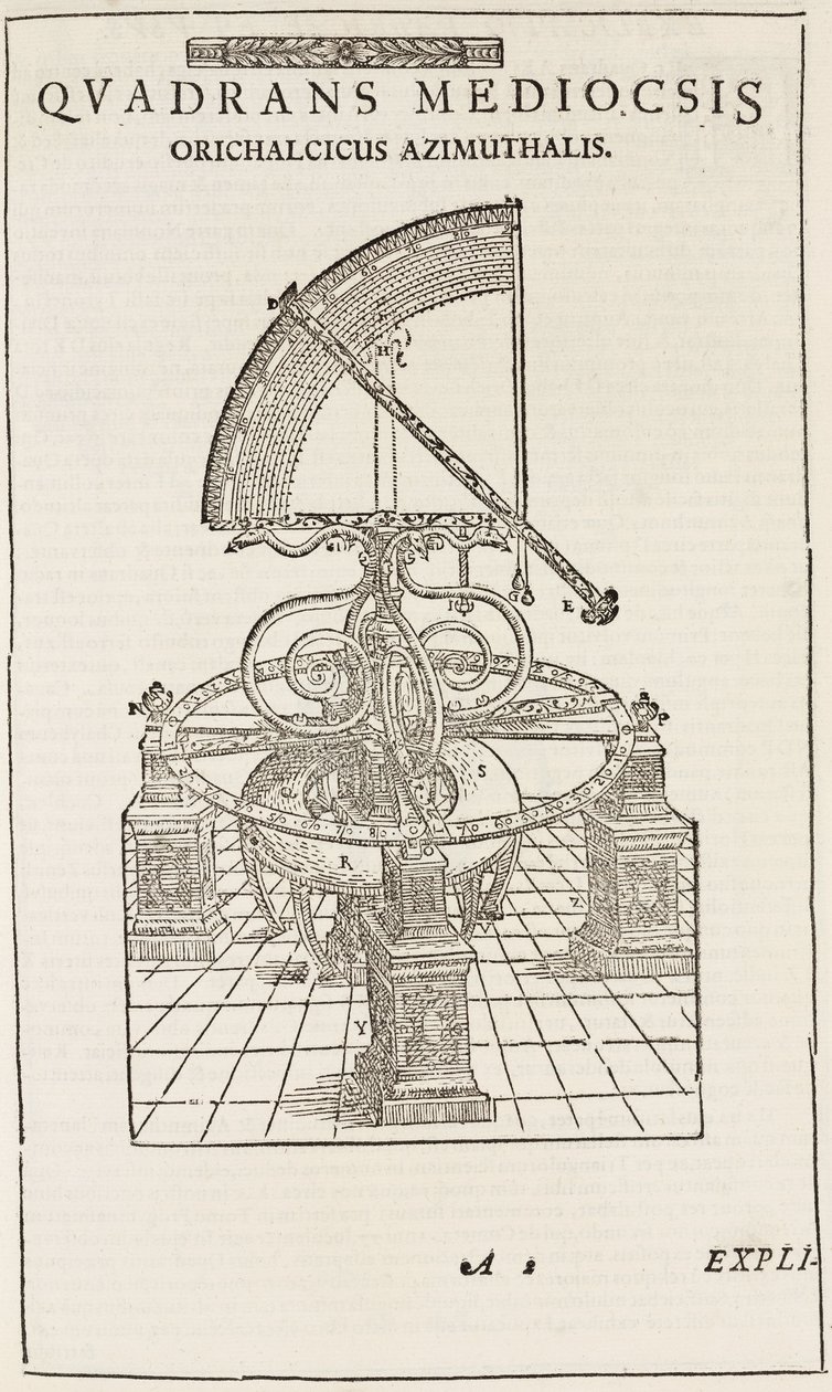 Tycho Brahes kvadrant (omvänd), ca 1577 av John Pardon