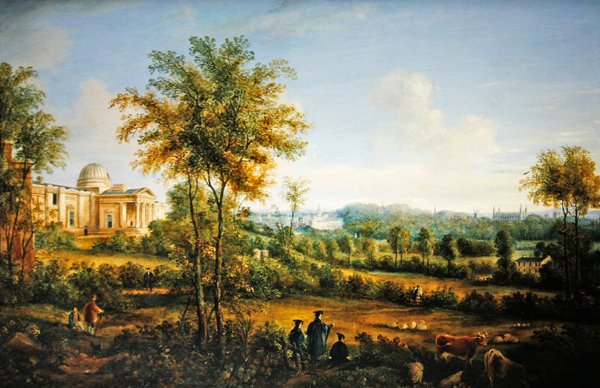 Cambridge från observatoriet (olja på panel) av Richard Bankes Harraden
