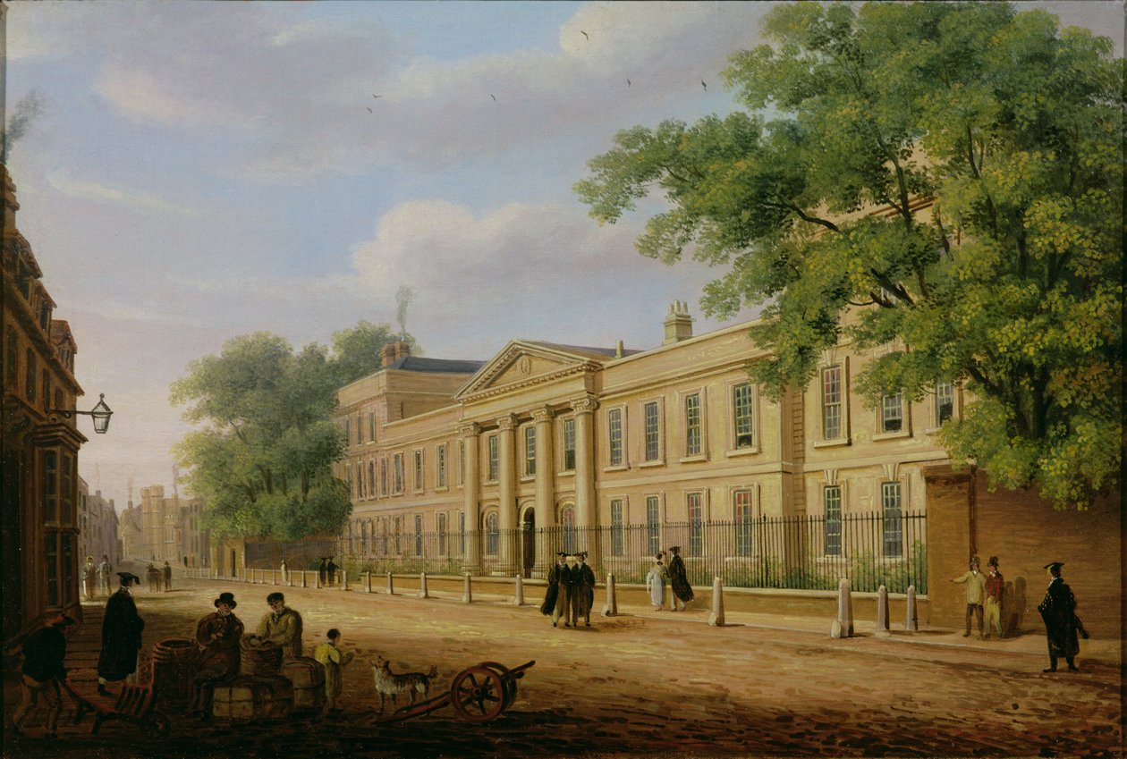 Utsikt över Emmanuel College, Cambridge University av Richard Bankes Harraden