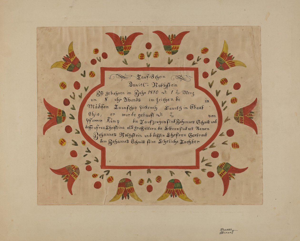 Fraktur av Richard Barnett