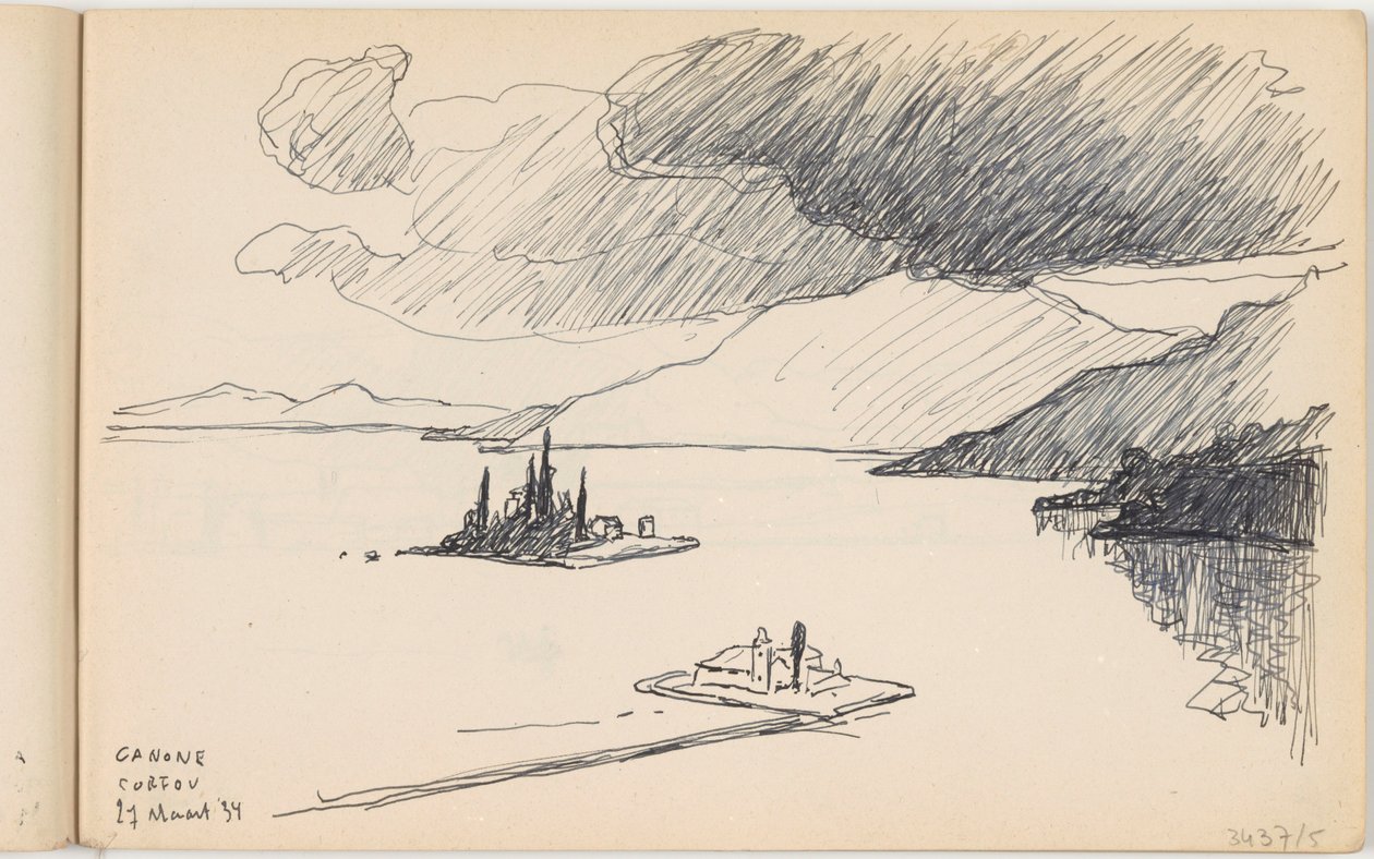 Kanoni, Korfu av Richard Baseleer