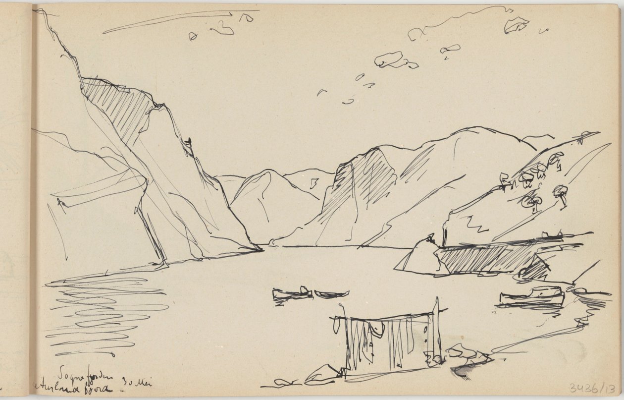 Sognefjorden Aurlandsfjorden av Richard Baseleer