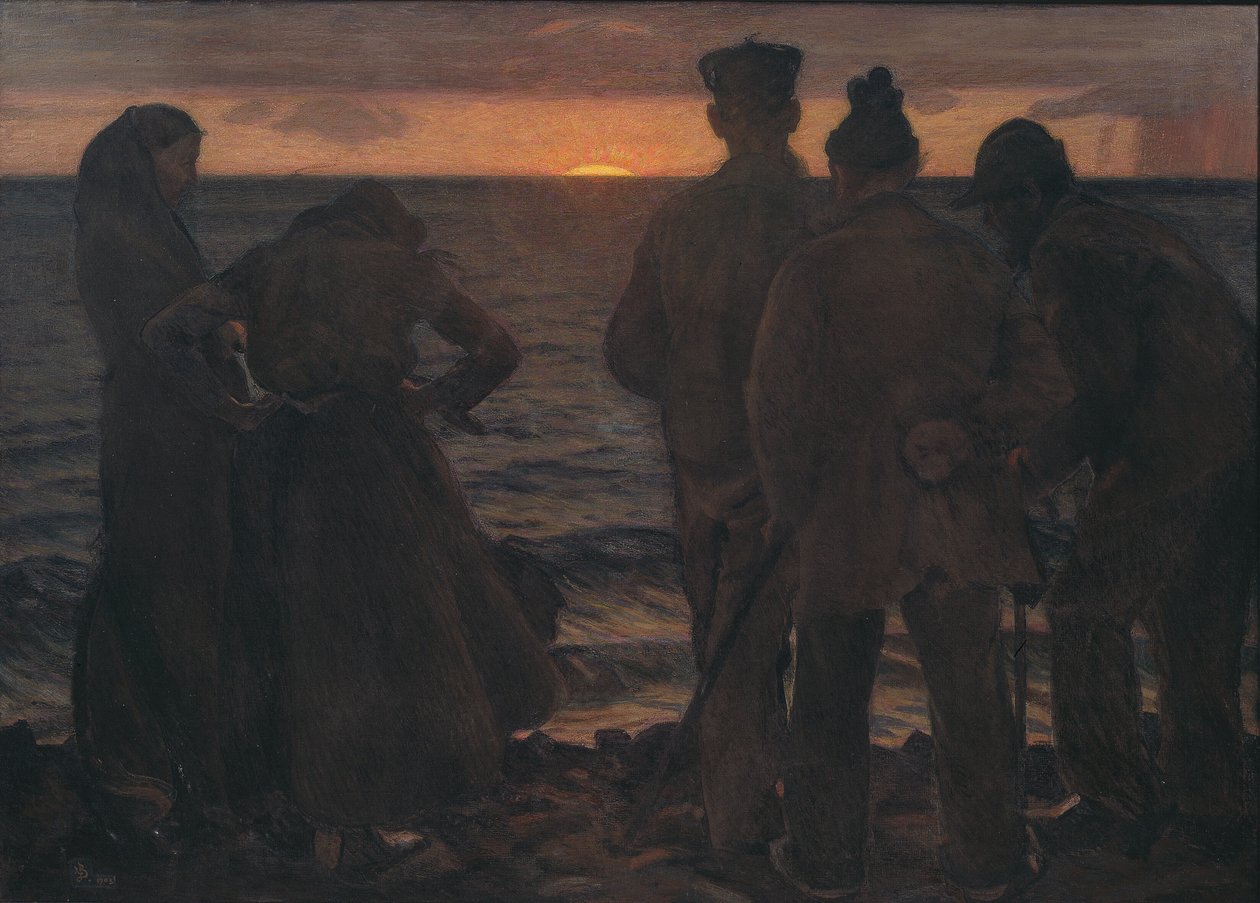 De gamla vid stranden av Richard Bergh
