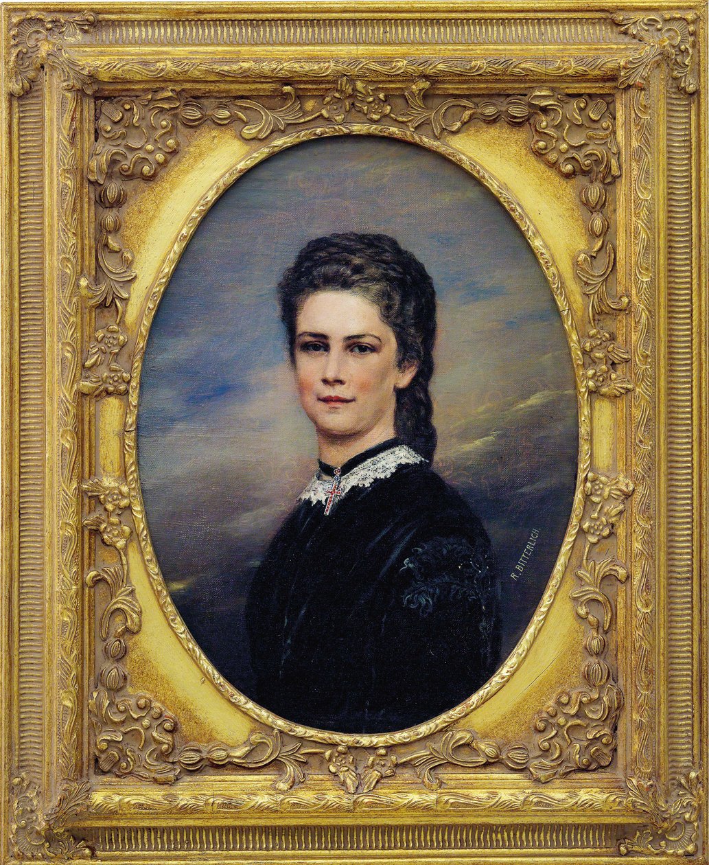 Porträtt av kejsarinnan Elisabeth av Österrike. av Richard Bitterlich