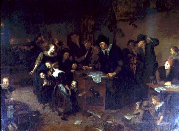 Inredningen av en skola av Richard Brakenburg