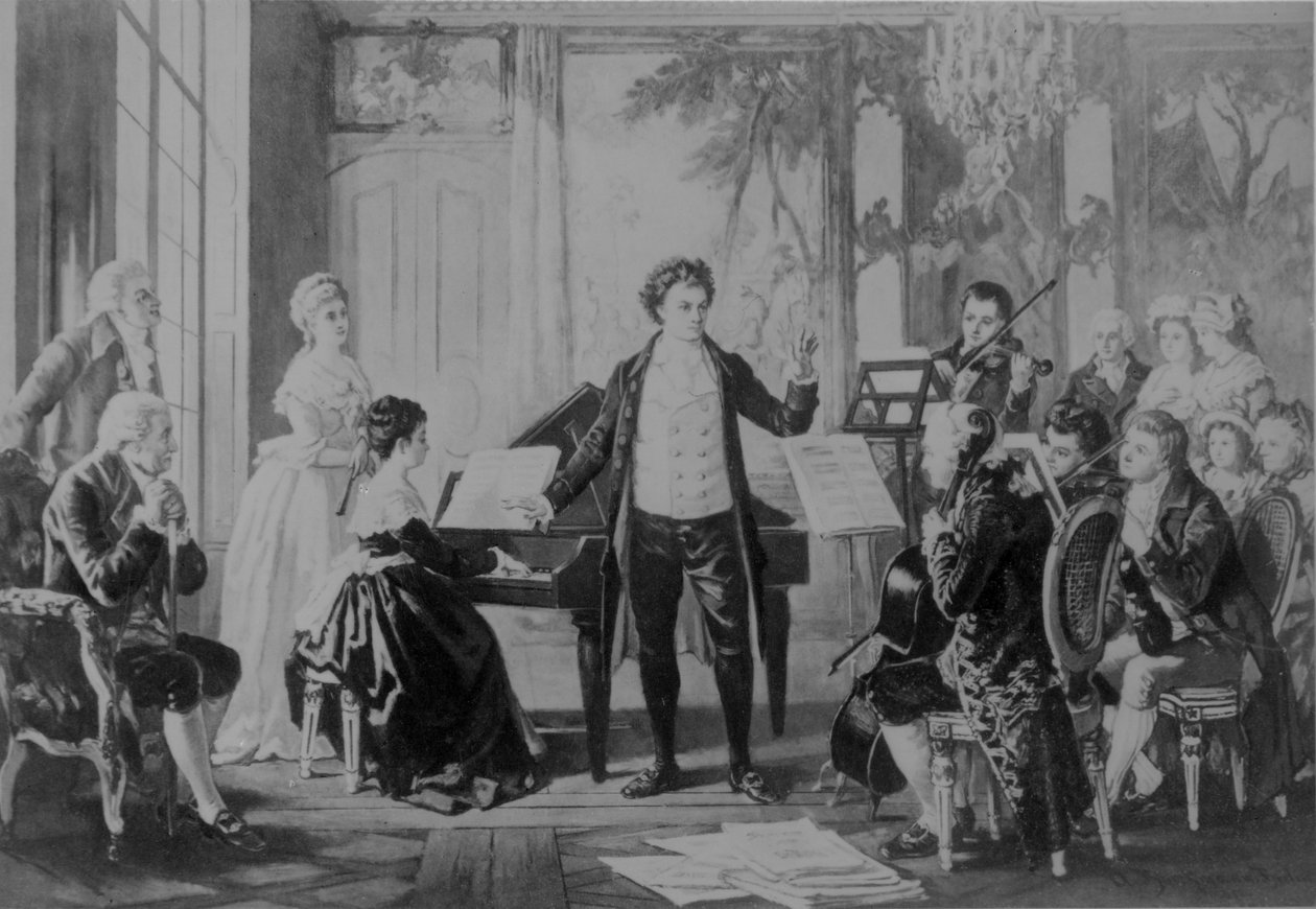 Ludwig van Beethoven (gravyr) av Richard Brend