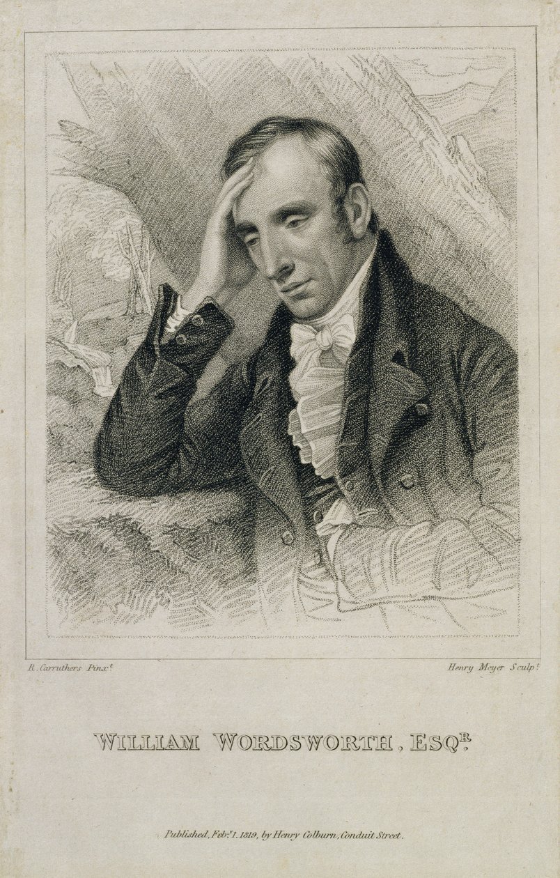 William Wordsworth (1770-1850), graverad av Henry Meyer (1782-1847), 1819 av Richard Carruthers