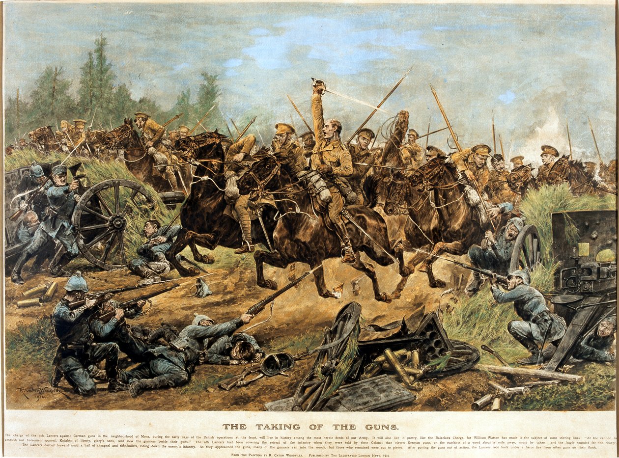 The Take of the Guns, 1914 av Richard Caton II Woodville