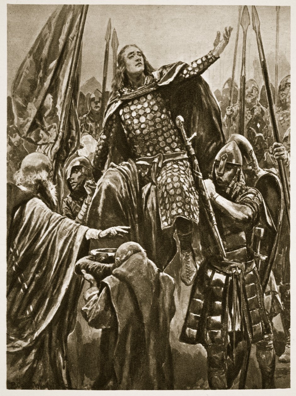 The Elevation of Edward the Elder vid hans kröning i Kingston-on-Thames, Whitsunday, från 