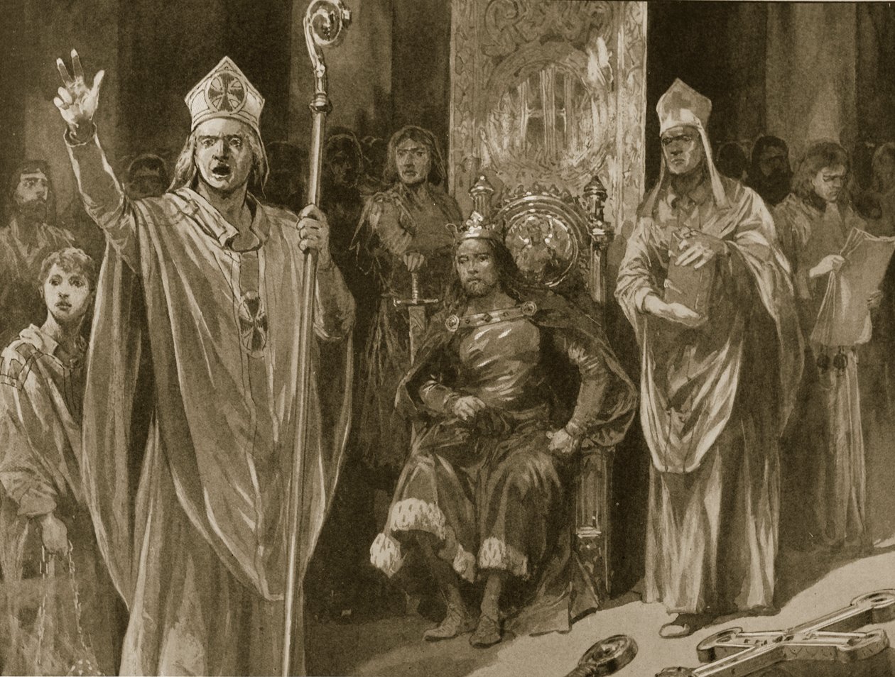 Oration av Hubert Walter, ärkebiskop av Canterbury, vid Johannes kröning, Kristi himmelsfärdsdag, 27 maj 1199, från 