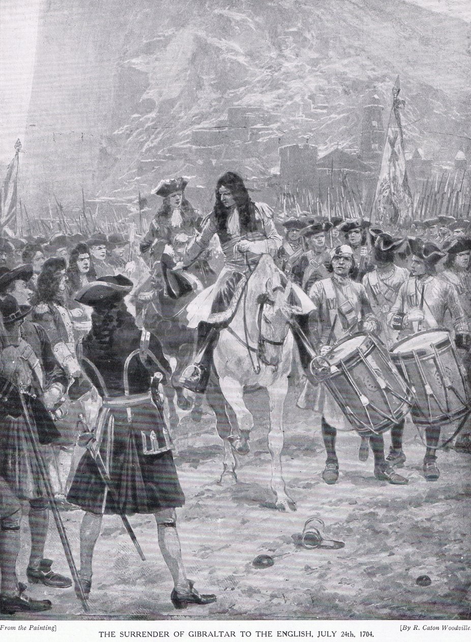 The Surrender of Gibraltar, c.1910 av Richard Caton Woodville