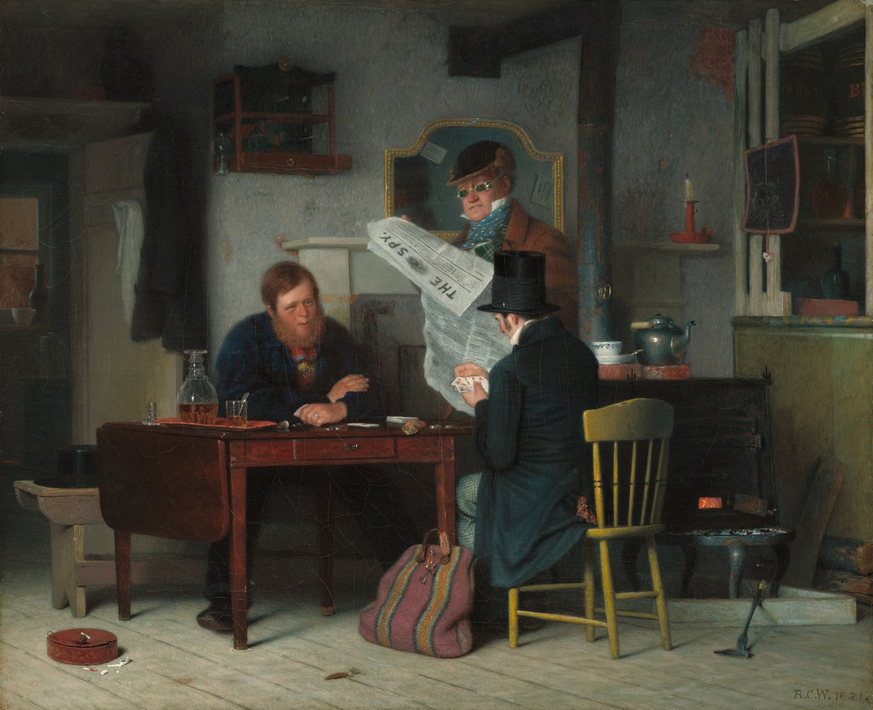 Väntar på scenen av Richard Caton Woodville