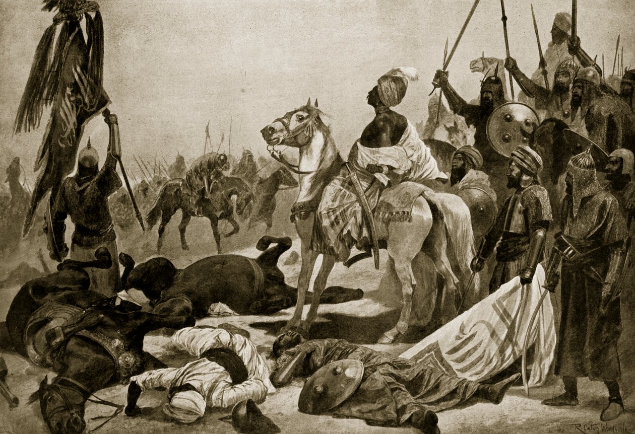 Hyder Ali i Conjeveram, 1780, illustration från 