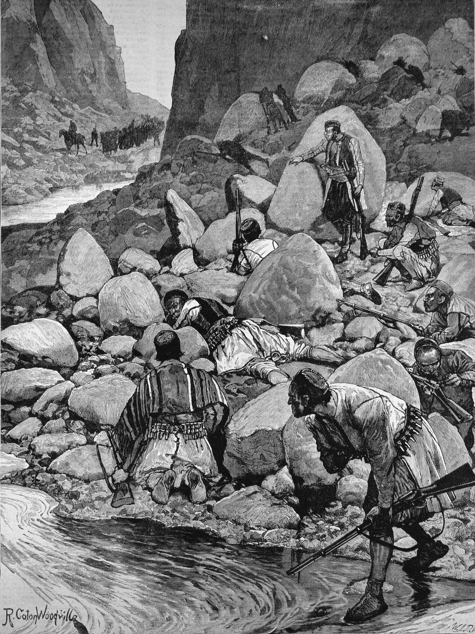 The Insurrection in Hercegovina: An Ambuscade, från "The Illustrated London News", 1 april 1882 av Richard Caton Woodville junior