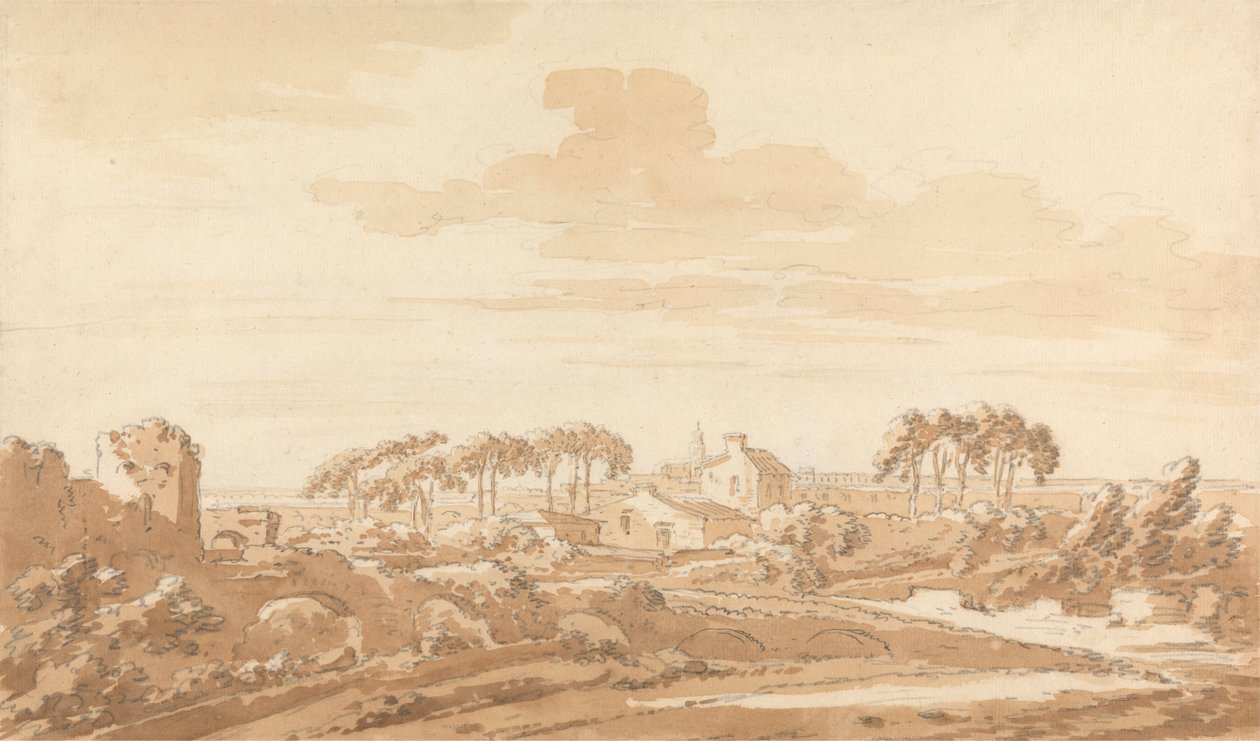 Italienskt landskap av Richard Cooper the Elder