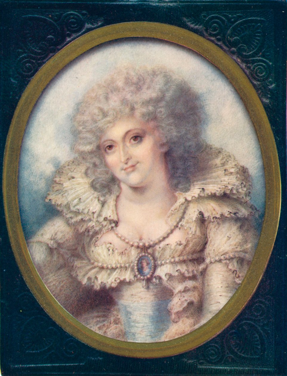 Mrs Fitzherbert, 1907. Den blivande kungen George IV av Storbritanniens långvariga följeslagare av Richard Cosway