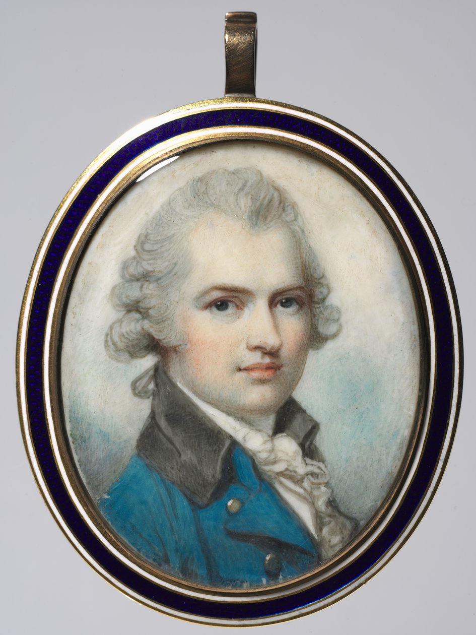 Porträtt av en man, ca. 1790. av Richard Cosway