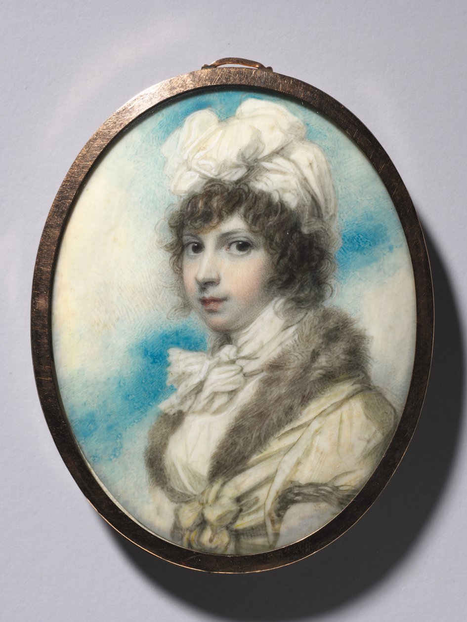 Porträtt av Hon. Anne Annesley, senare grevinna av Mountnorris, ca. 1800. av Richard Cosway