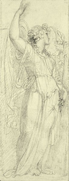 Bebådelsens ängel (penna på papper) av Richard Cosway