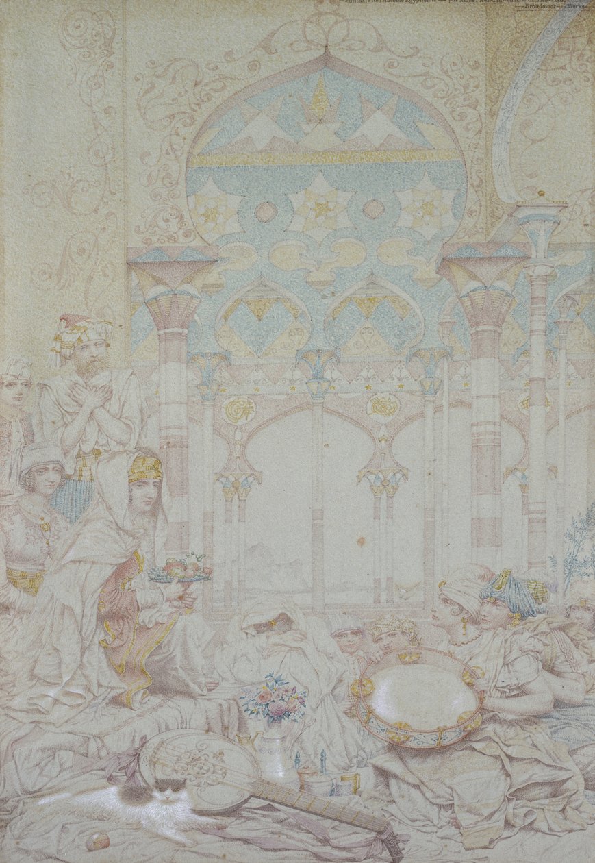 Fantasi i ett egyptiskt harem, 1865 av Richard Dadd