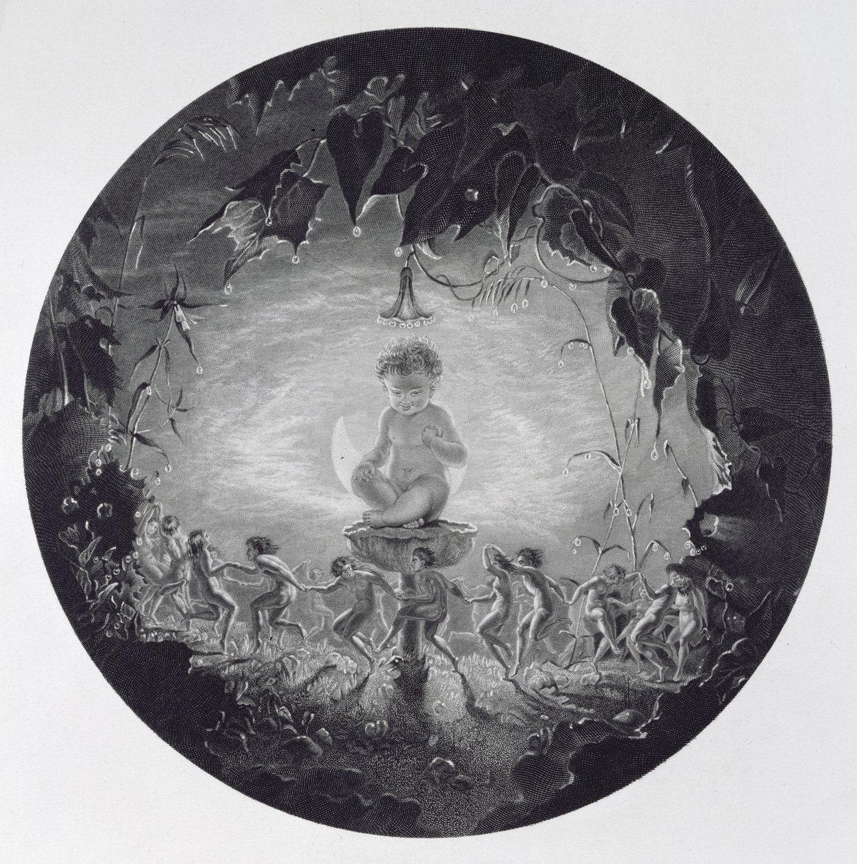 Puck and the Fairies, graverad av William Home Lizars (1788-1859) av Richard Dadd