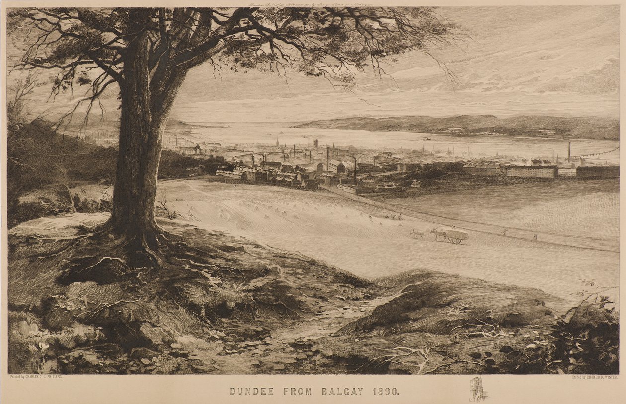 Dundee från Balgay av Richard Davidson Winter