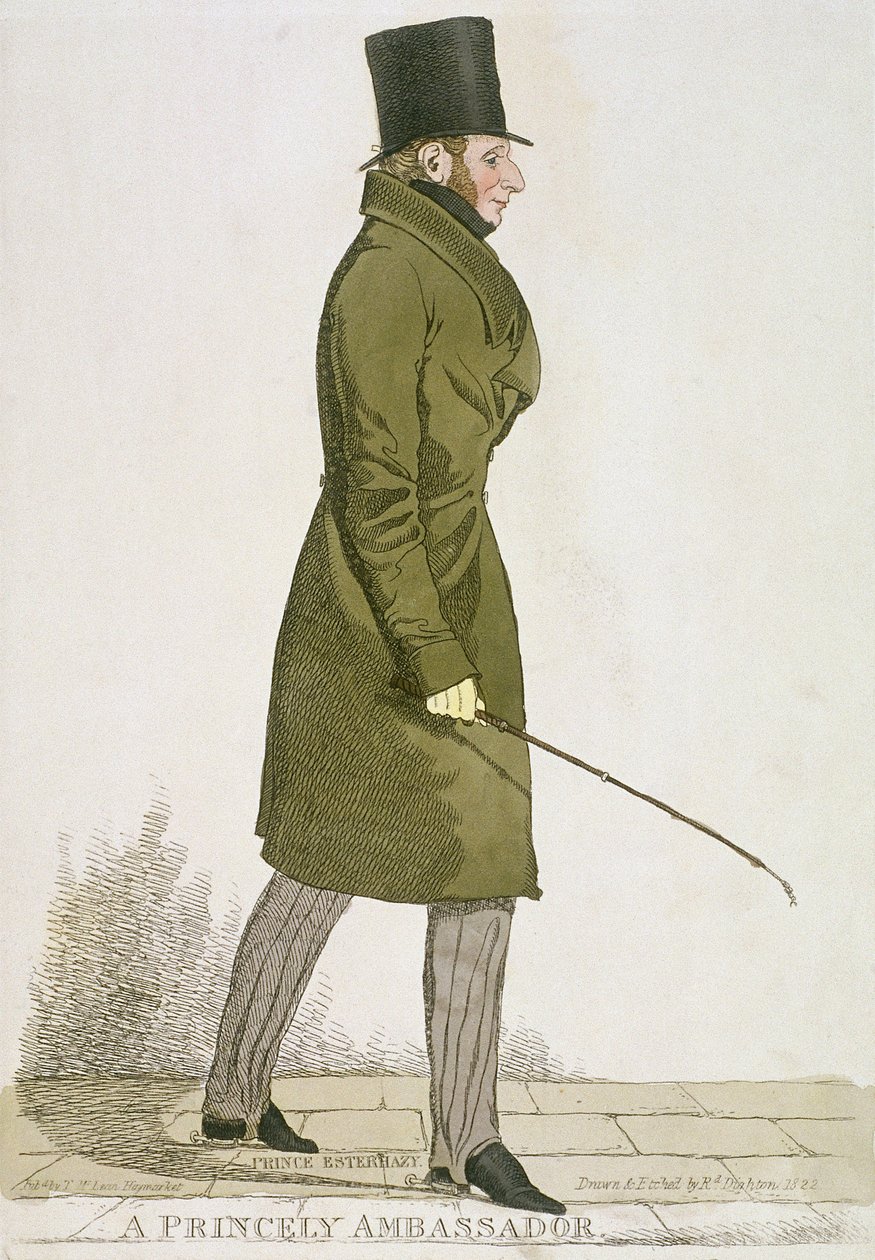 "En furstlig ambassadör", 1822 av Richard Dighton