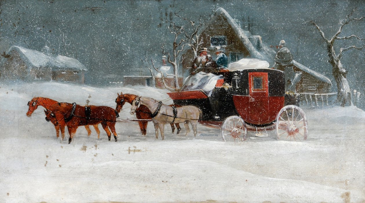 Tränare i vinterstormen II av Richard Dodd Widdas