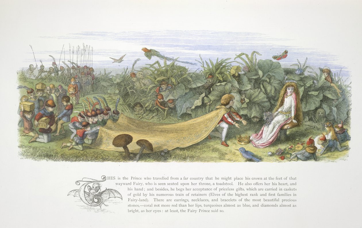 En prins som ger gåvor av Richard Doyle